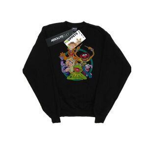Disney Womens/Ladies The Muppets Group Circle Sweatshirt / Black